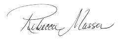 Rebecca Wall Musser Signature